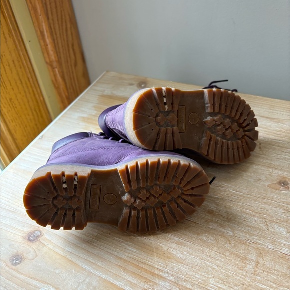 Timberland Purple Boots 6C - Picture 3 of 4